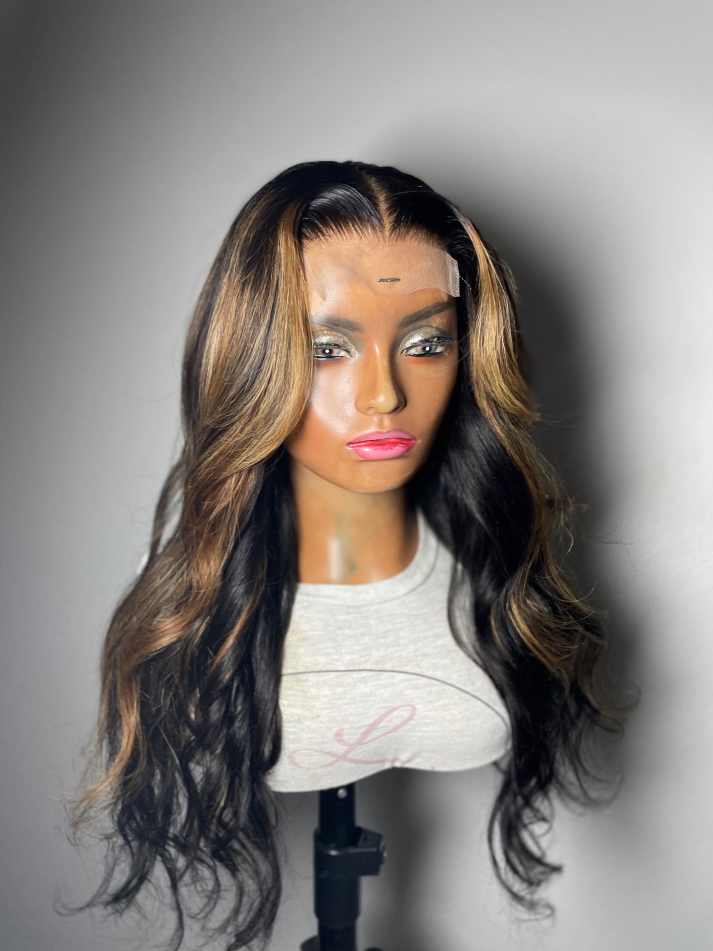20” Bodywave Highlight Closure Wig(Ready to Ship)