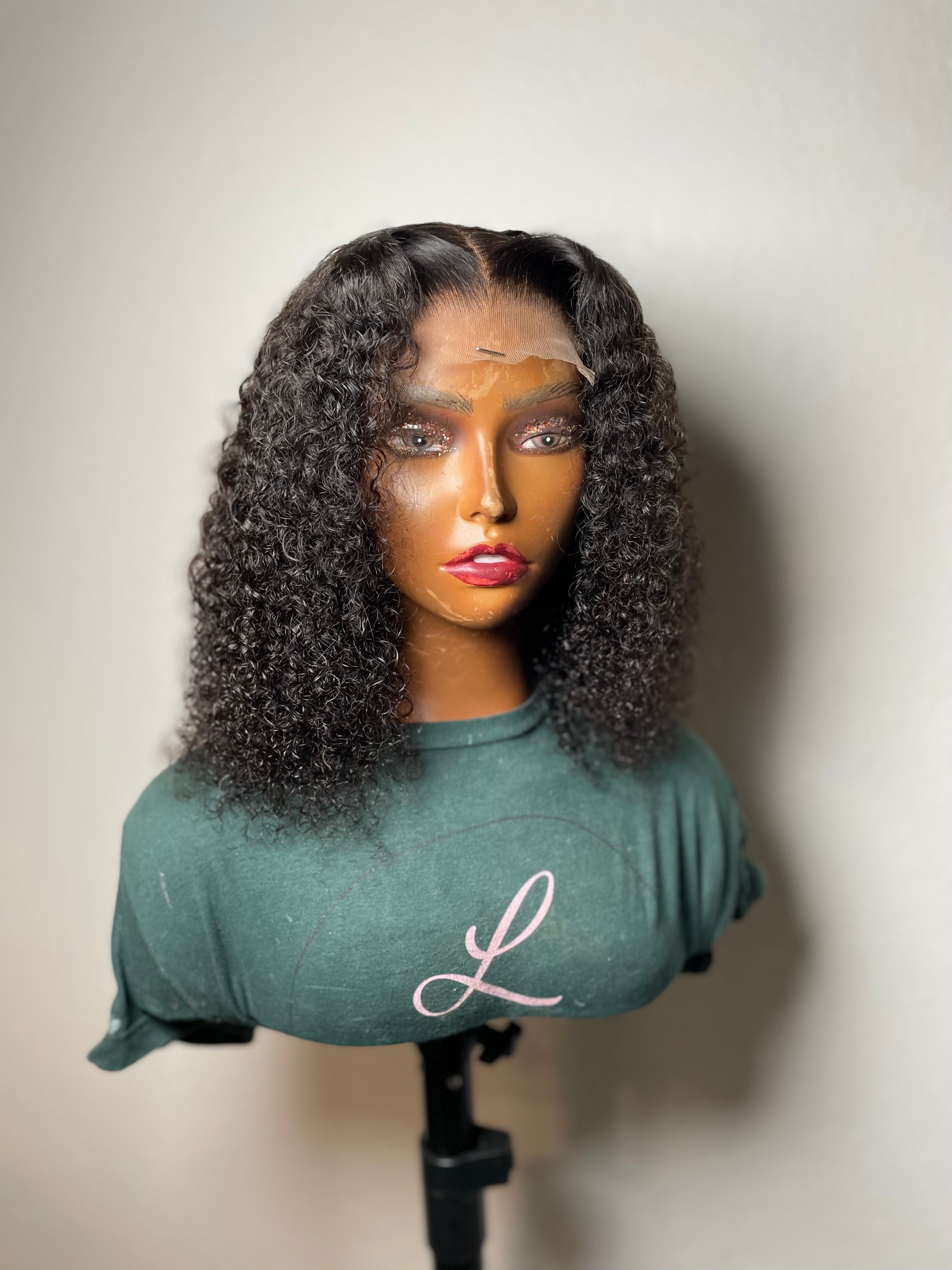 10” Kinky Curly Closure Wig (Ready To Ship)