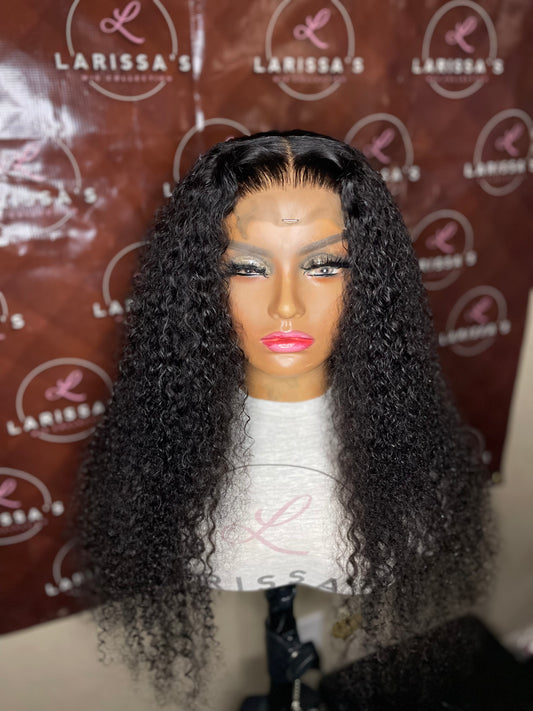 26” Kinky Curly Closure Wig(Made To Order)